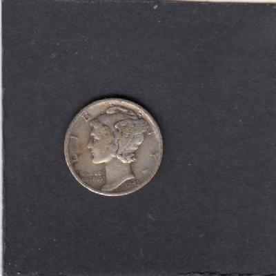 Beschrijving: 1 Dime MERCURY